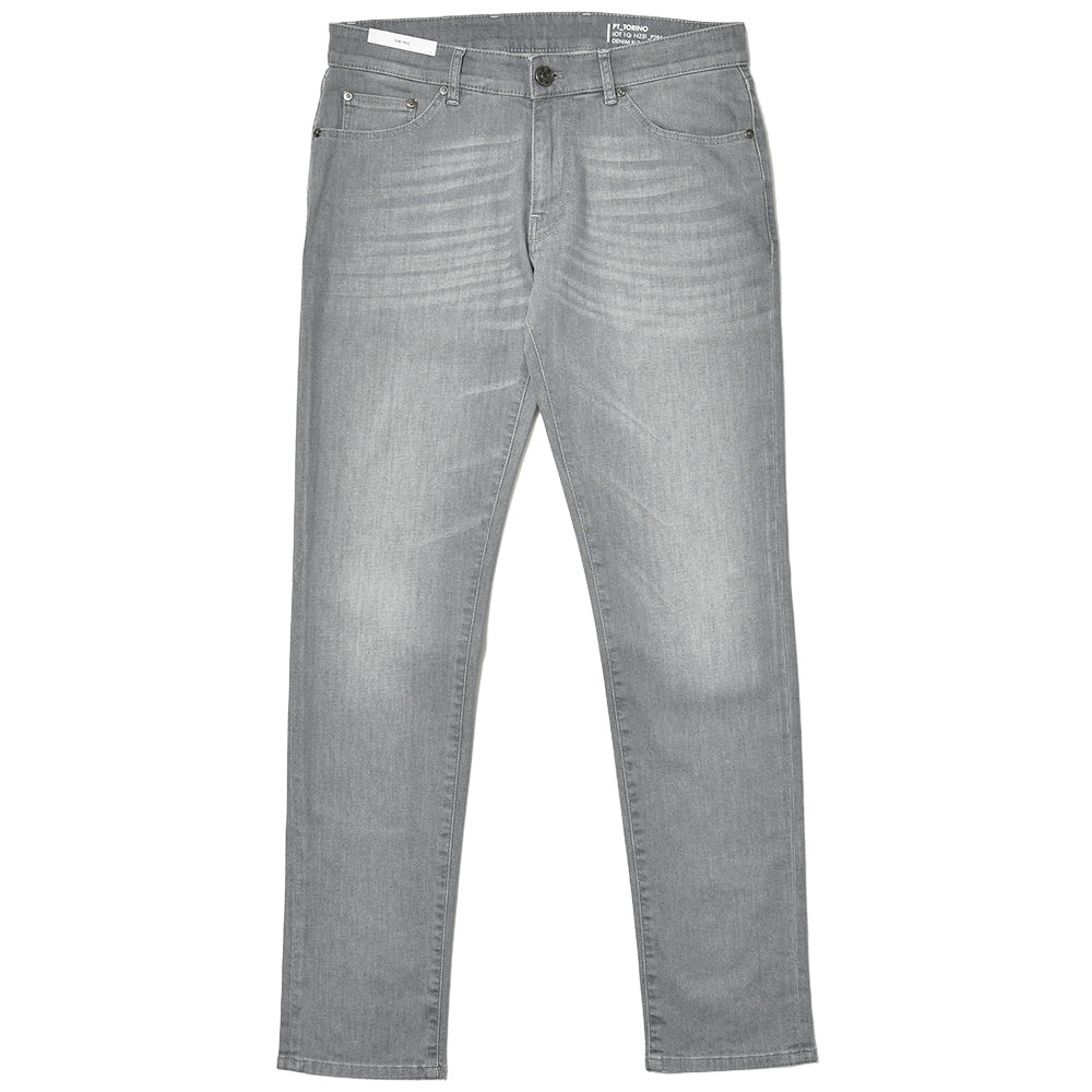 PT TORINO DENIM ピーティートリノデニム コットン ストレッチ ウォッシュド ブラックデニムパンツ SWING/SUPERSLIM FIT/TX06
