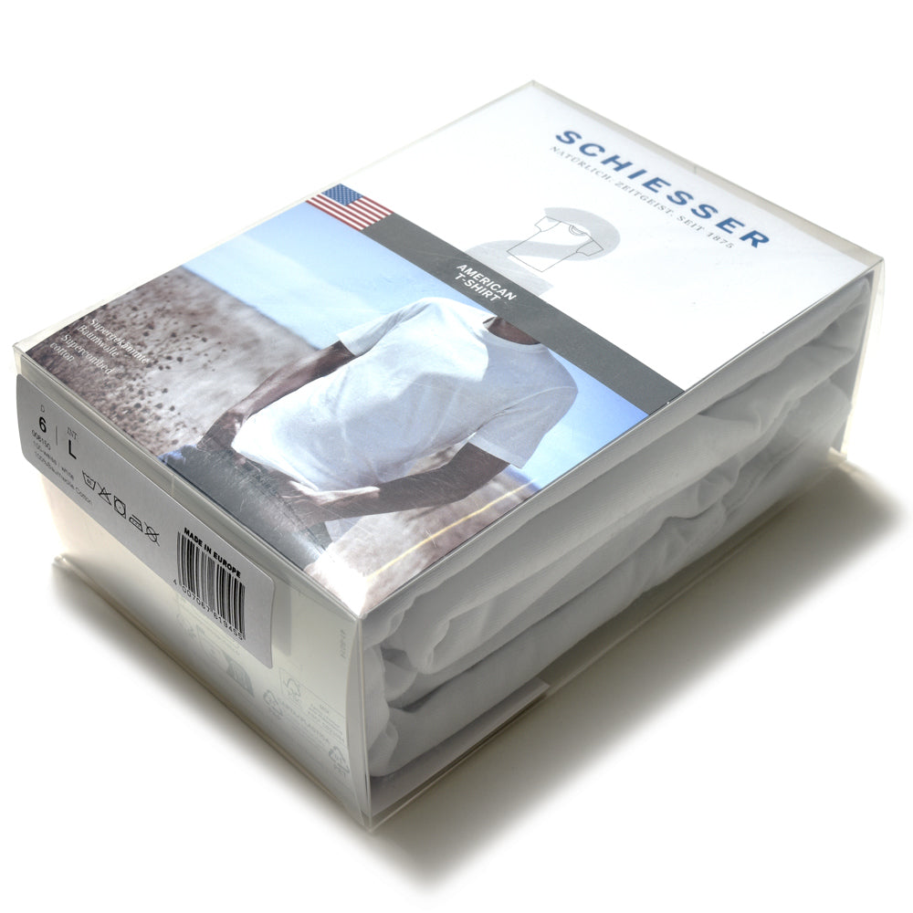 Schiesser（シーサー） コットン天竺S/Sクルーネックカットソー AMERICAN TEE(2packs)