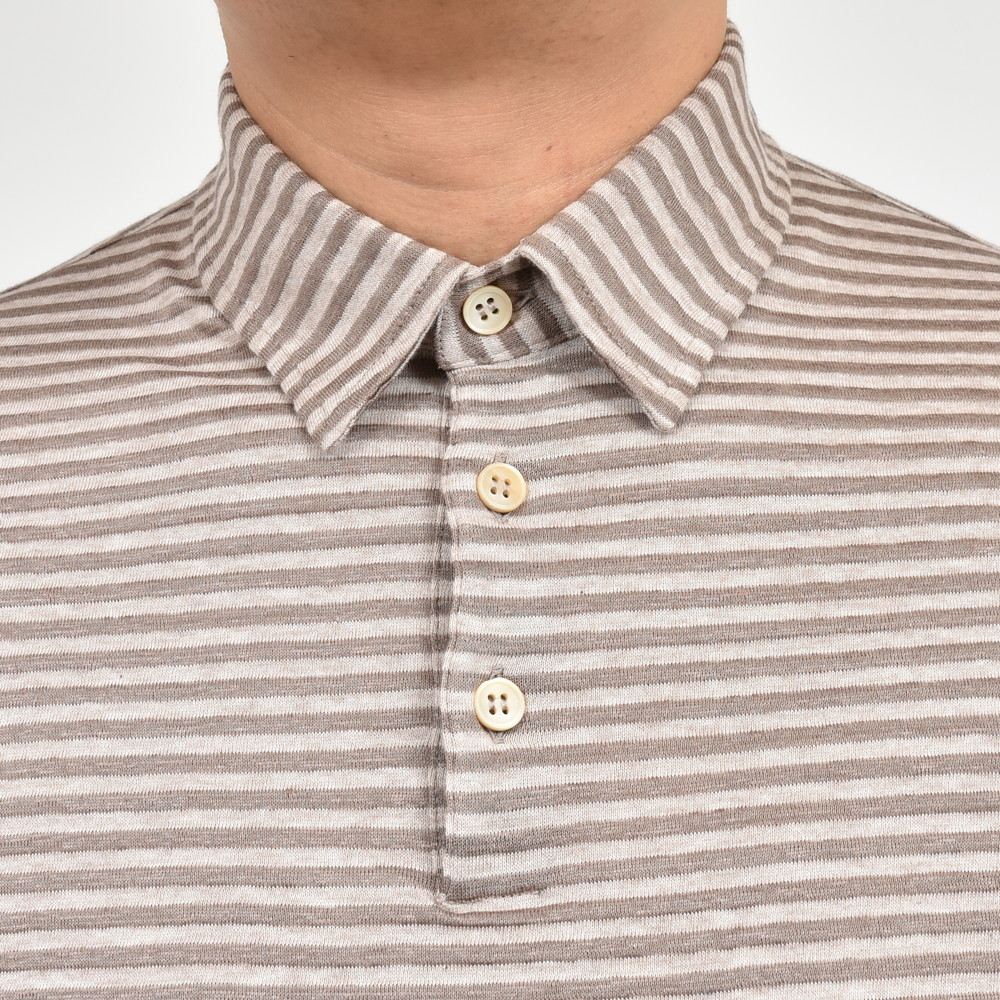 ZANONE（ザノーネ） リネンコットンジャージボーダーS/Sポロ POLO MC/SLIM FIT/811818/Z1350/14413