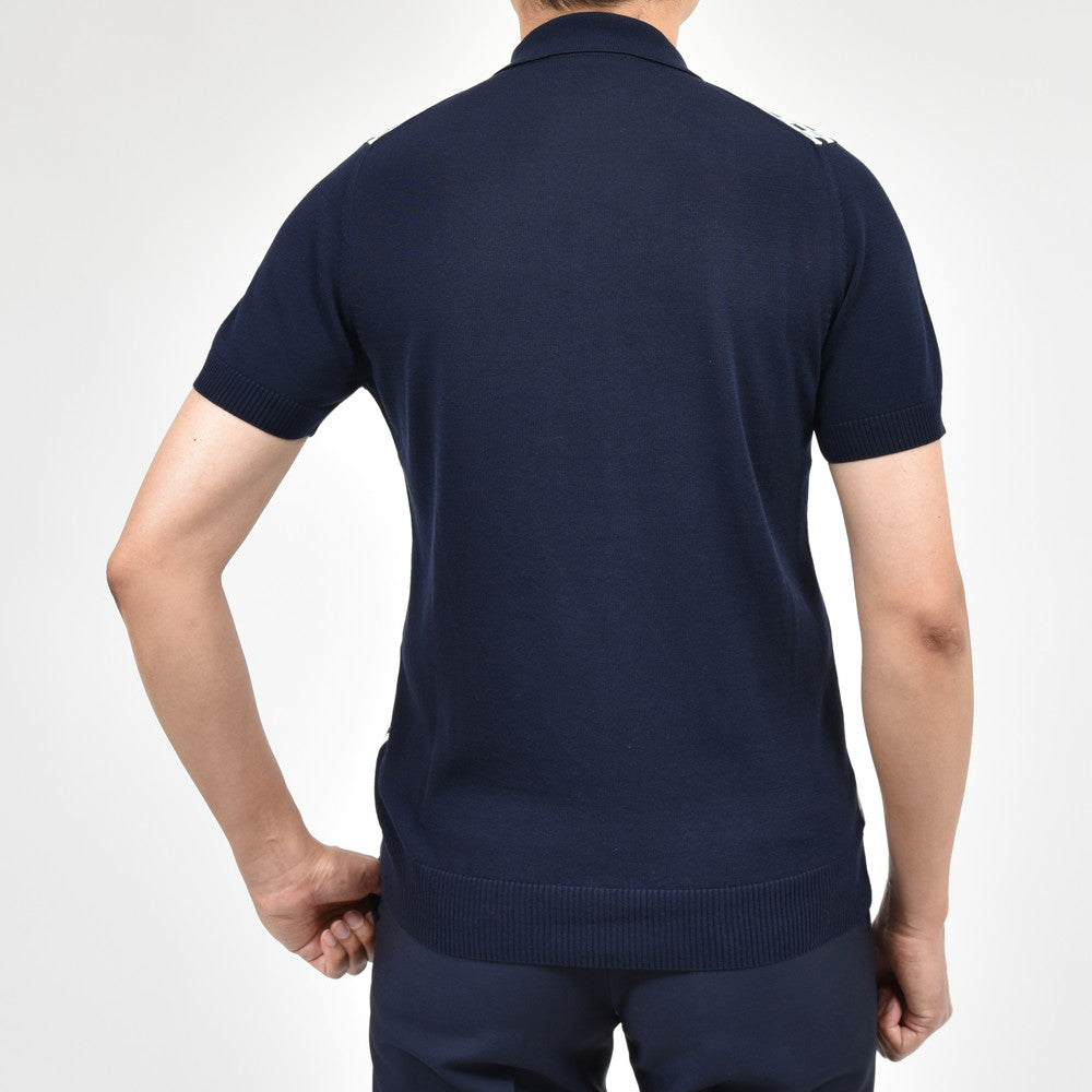 ZANONE（ザノーネ） ハイゲージクレープコットンマルチチェックS/Sニットポロ POLO MC/SLIM FIT/813184/ZM356/16402