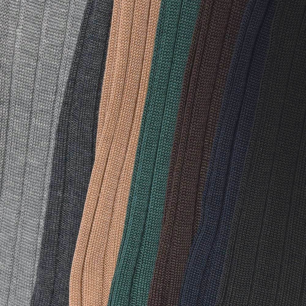 BRESCIANI（ブレッシアーニ） コットンリブドレスソックス MC009UN0001