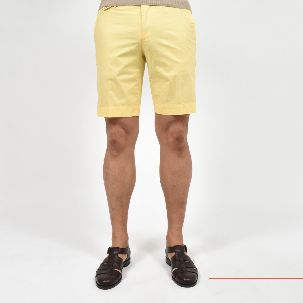 INCOTEX（インコテックス） SLIM FIT ガーメントダイストレッチコットンサマーポプリンテーパードショーツ 1W0192-9208A/12515