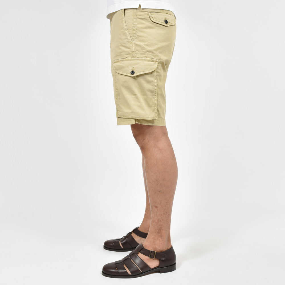 INCOTEX SLACKS（インコテックス スラックス） REGULAR FIT ガーメントダイストレッチコットンリップストップカーゴショーツ 10S216-90912/12501