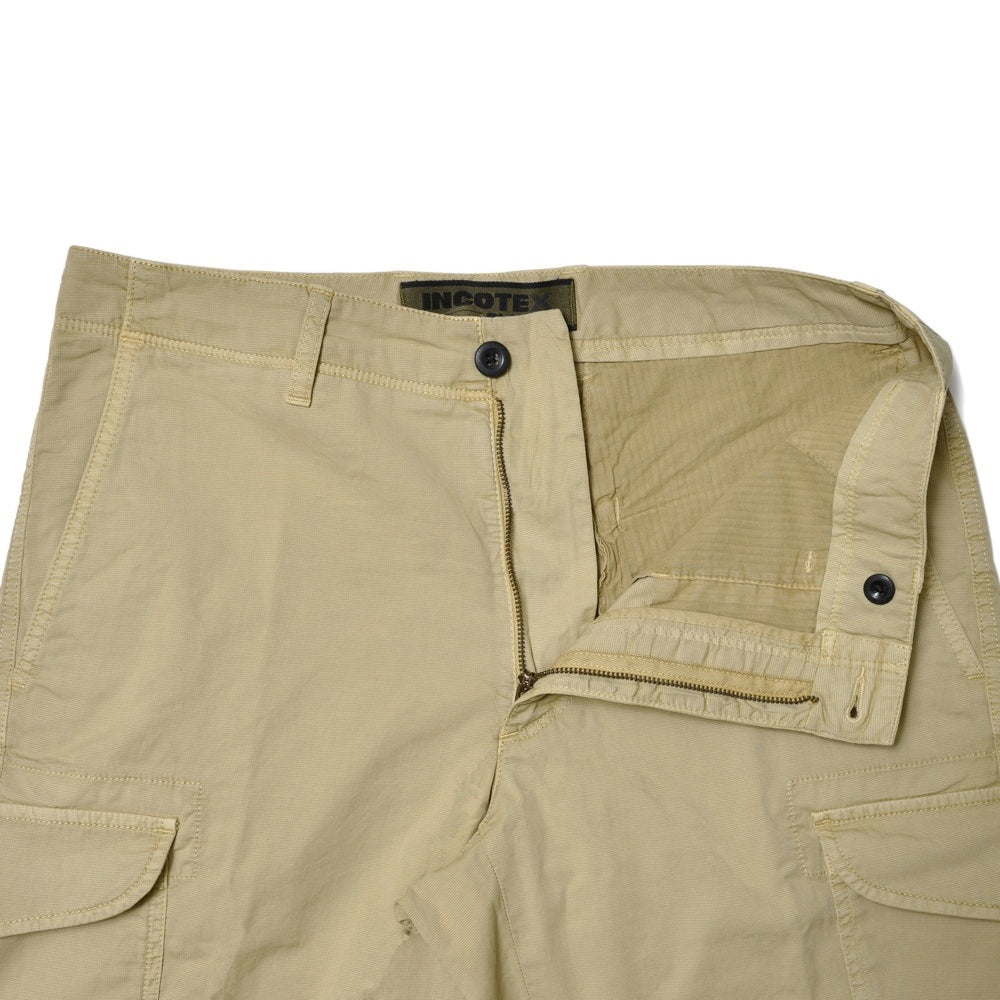 INCOTEX SLACKS（インコテックス スラックス） REGULAR FIT ガーメントダイストレッチコットンリップストップカーゴショーツ 10S216-90912/12501