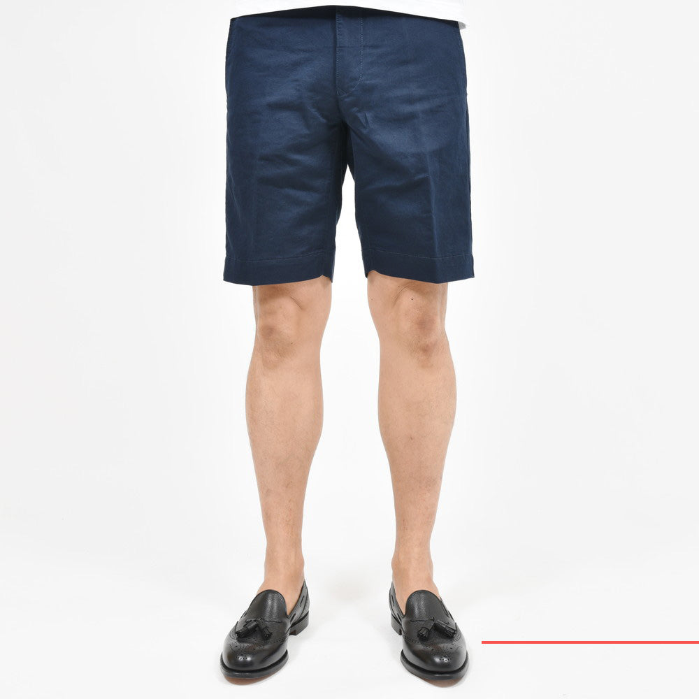 INCOTEX SLACKS（インコテックス スラックス） REGULAR FIT ウオッシュドリネンコットンギャバジンショーツ 15S206-90906/12502