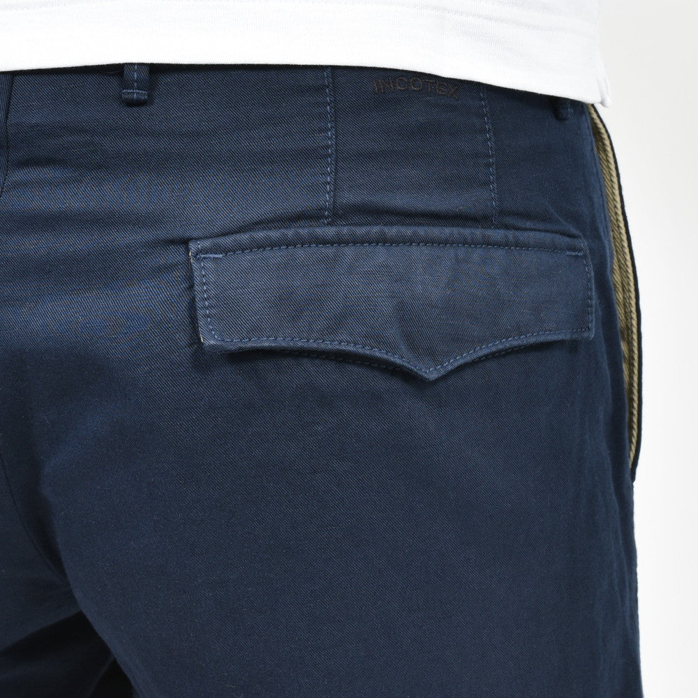 INCOTEX SLACKS（インコテックス スラックス） REGULAR FIT ウオッシュドリネンコットンギャバジンショーツ 15S206-90906/12502