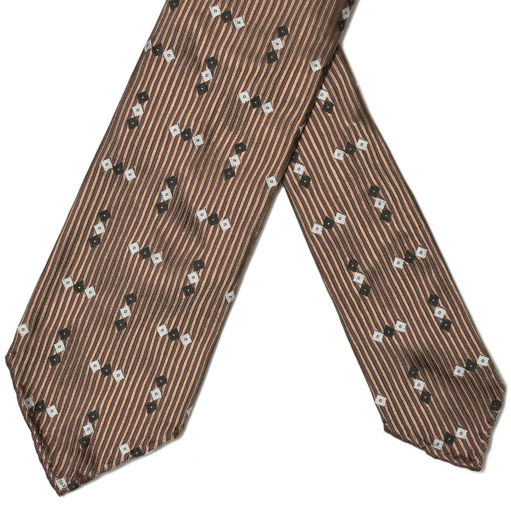TIE YOUR TIE（タイ ユア タイ） シルクダイヤ小紋ジャガードセッテピエゲタイ 16028
