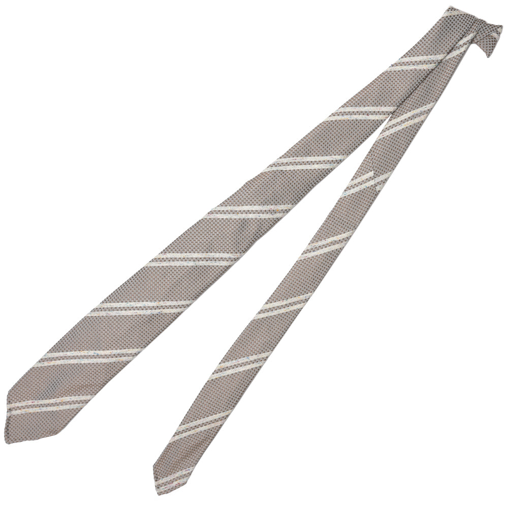 TIE YOUR TIE（タイ ユア タイ） シルクジャガードドット×ストライプセッテピエゲタイ 15966Y