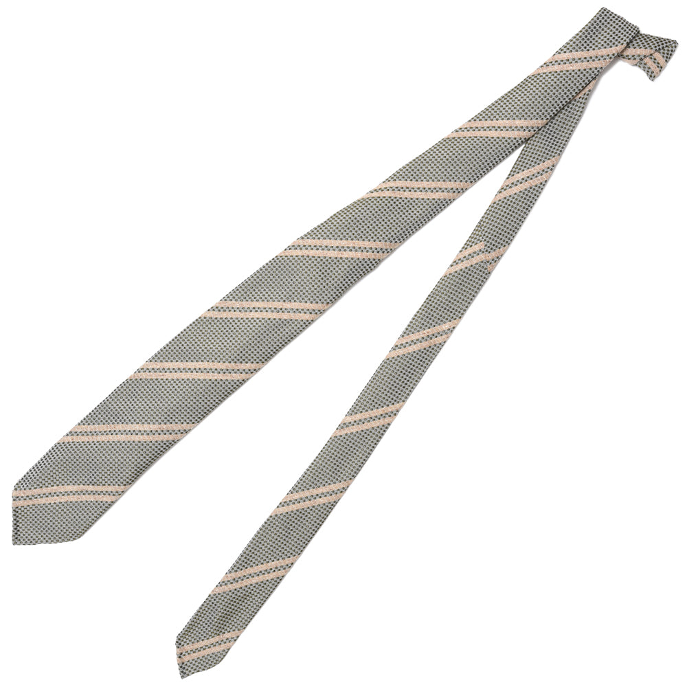 TIE YOUR TIE（タイ ユア タイ） シルクジャガードドット×ストライプセッテピエゲタイ 15966Y