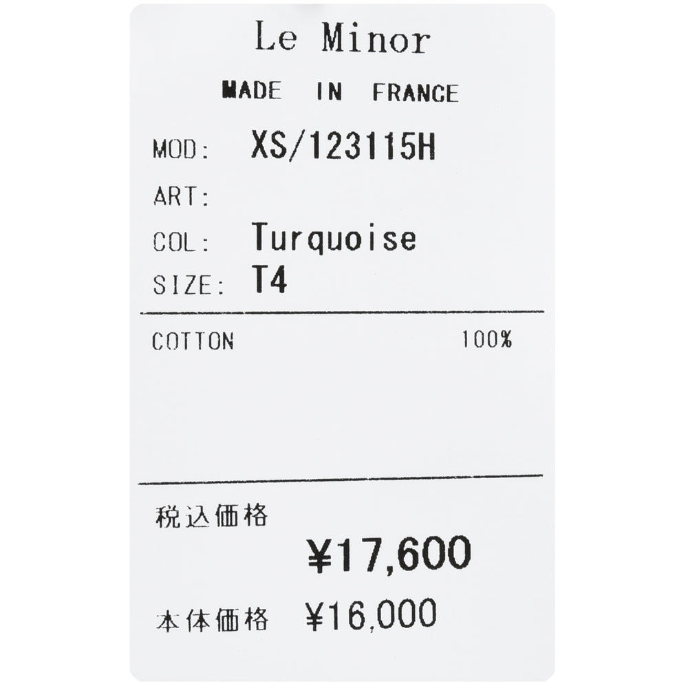 Le Minor（ル ミノア） コットンプレーンS/Sクルーネックカットソー 123115H