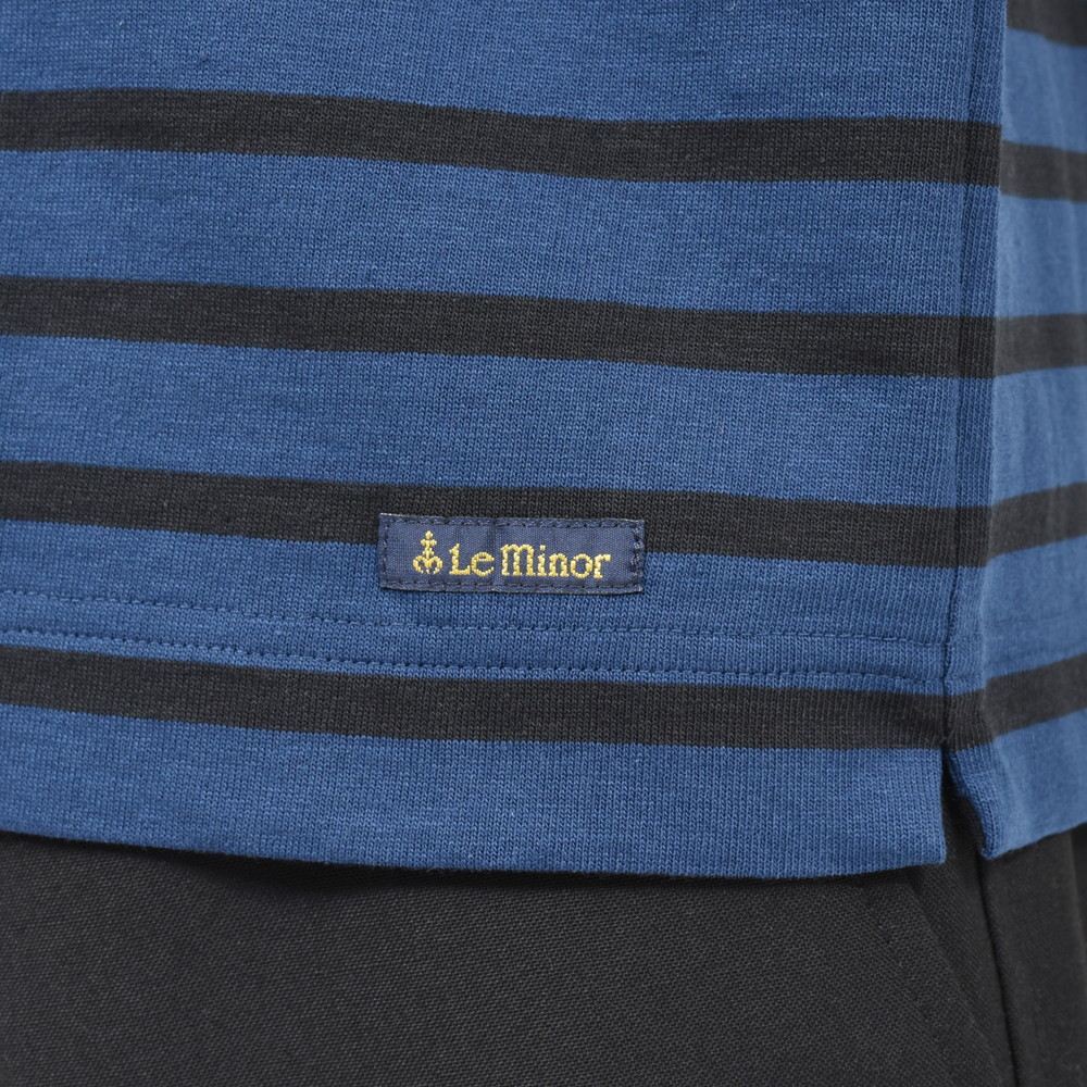 Le Minor（ル ミノア） コットンボーダーS/Sクルーネックカットソー 122401/D43 P