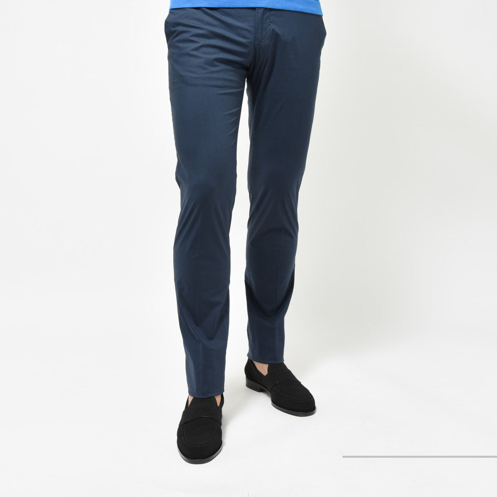 INCOTEX（インコテックス） SLIMFIT ストレッチコットンサマーポプリンテーパードパンツ 11577