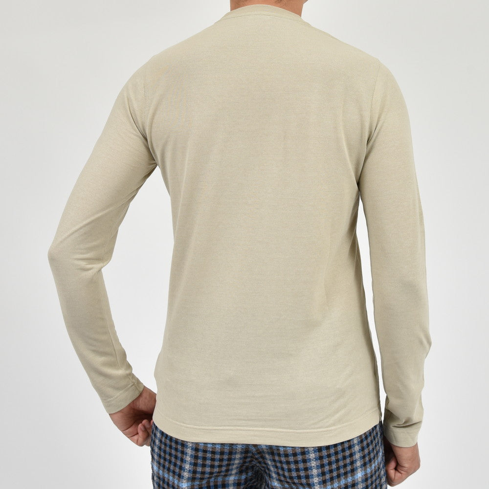 ZANONE（ザノーネ） オーガニックアイスコットンL/Sクルーネックカットソー TSHIRT ML/SLIM FIT/812643/ZG380/14417