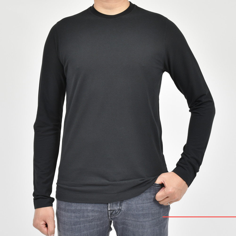 ZANONE（ザノーネ） オーガニックアイスコットンL/Sクルーネックカットソー TSHIRT ML/SLIM FIT/812643/ZG380/14417
