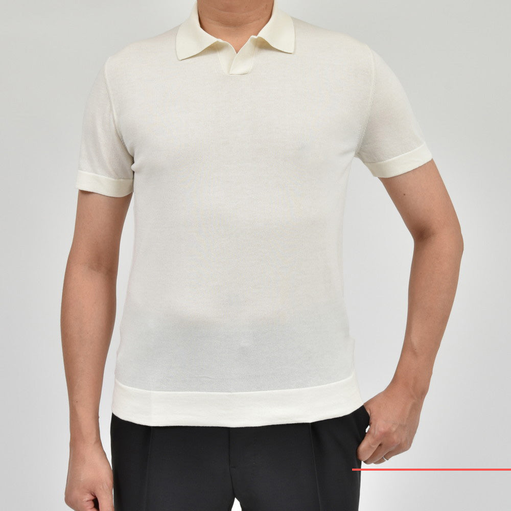 ZANONE（ザノーネ） 16ゲージコットンシルクS/Sスキッパーポロニット POLO MC/SLIM FIT/813193/ZM371 16405