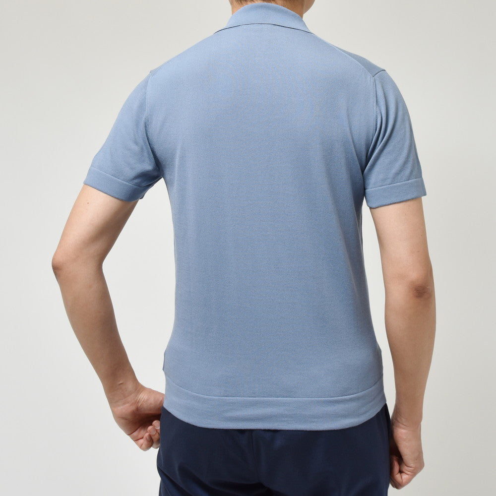 ZANONE（ザノーネ） 16ゲージコットンシルクS/Sスキッパーポロニット POLO MC/SLIM FIT/813193/ZM371 16405