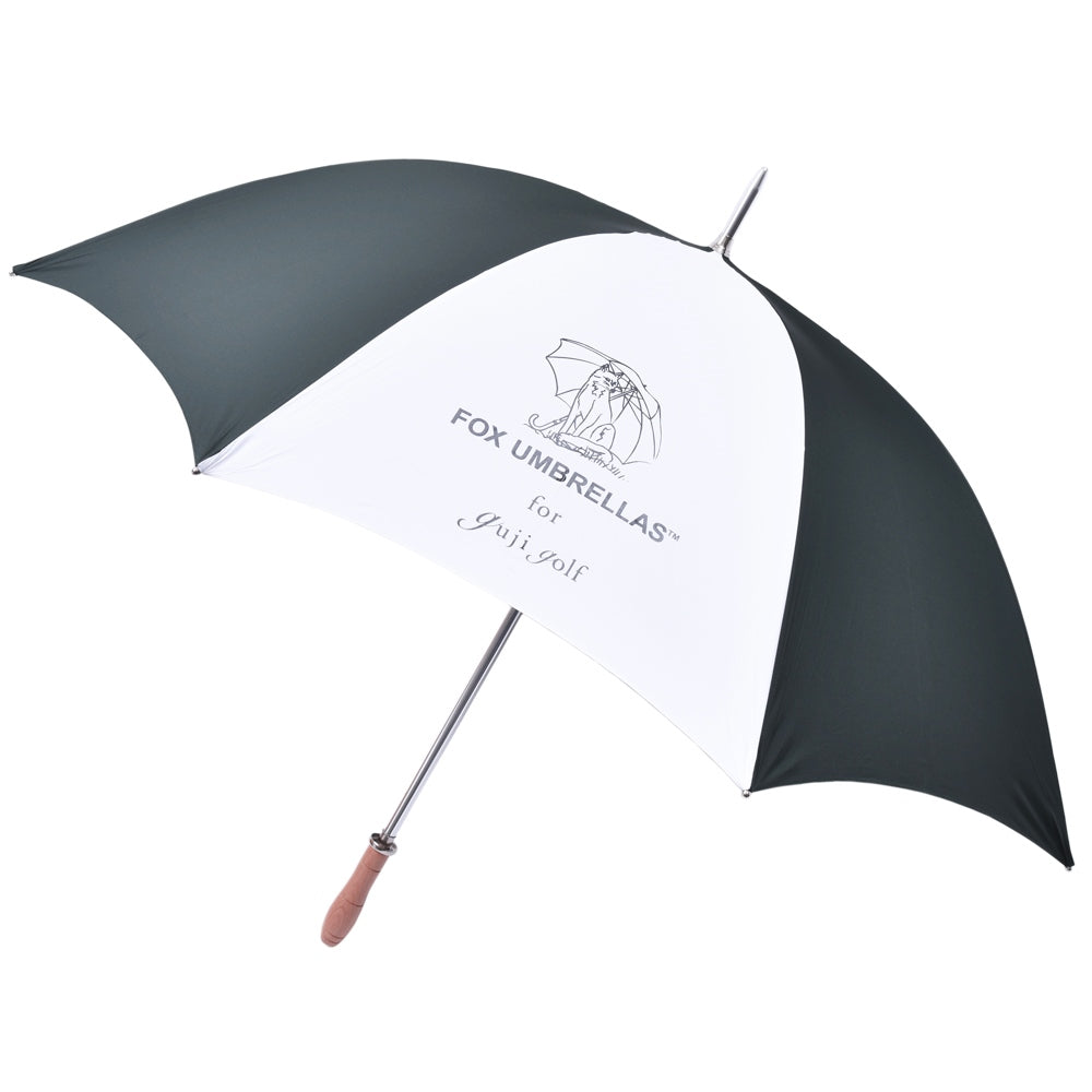 FOX UMBRELLAS（フォックス アンブレラ） ウォーターレペレントポリエステルロゴプリントロングアンブレラ（ビーチハンドル） G1
