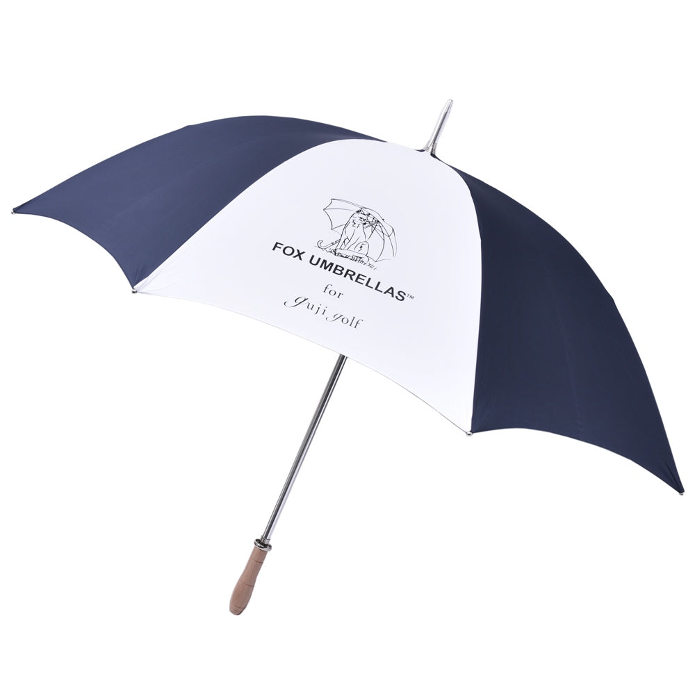 FOX UMBRELLAS（フォックス アンブレラ） ウォーターレペレントポリエステルロゴプリントロングアンブレラ（ビーチハンドル） G1