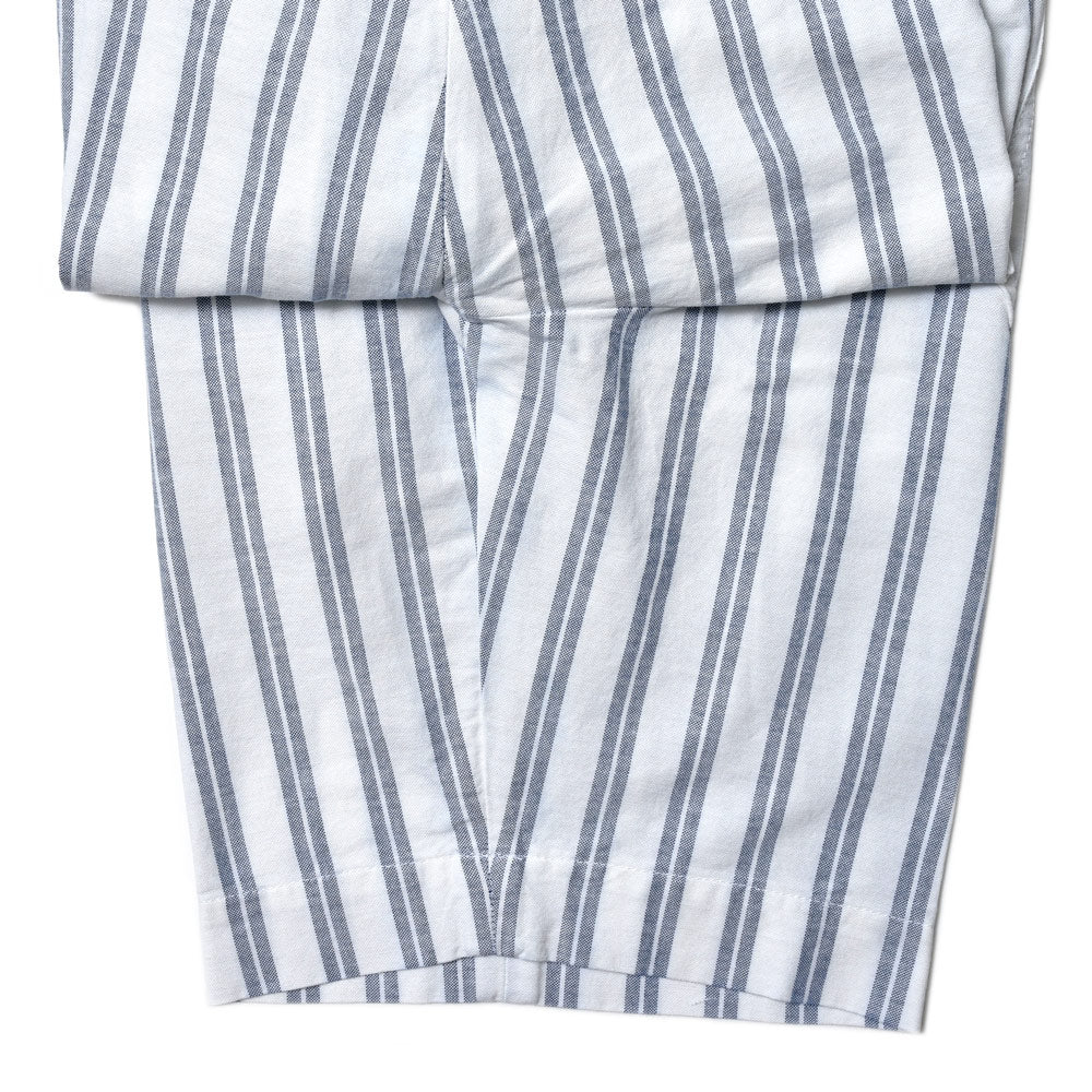 GLANSHIRT（グランシャツ） コットンピンオックスストライプS/Sシャーリングショーツ 5XTA00/G6026/12508