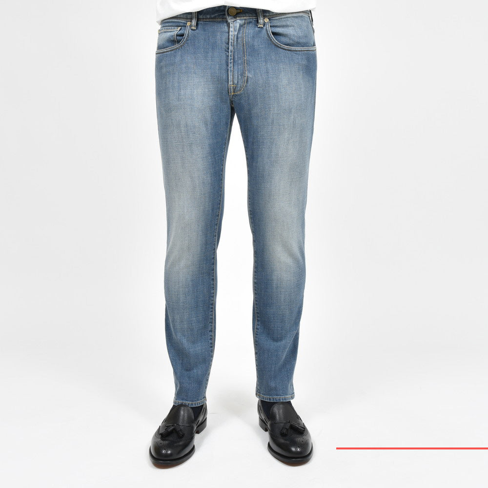 INCOTEX BLUE DIVISION（インコテックス ブルーディヴィジョン） Slim Fit ヴィンテージウォッシュストレッチデニム BDPS0003-02615W5/11607