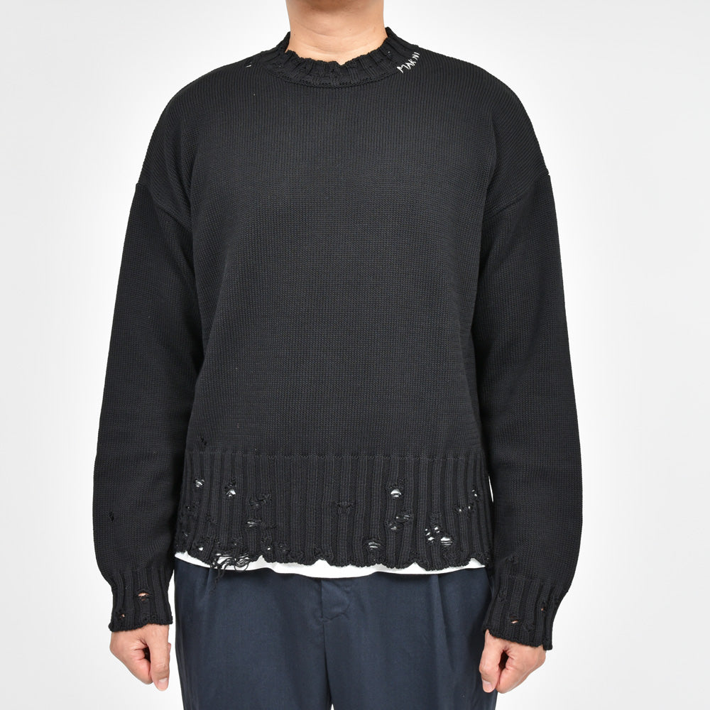 MARNI（マルニ） コットンダメージクルーネックニット GCMG0210A0 UFC652