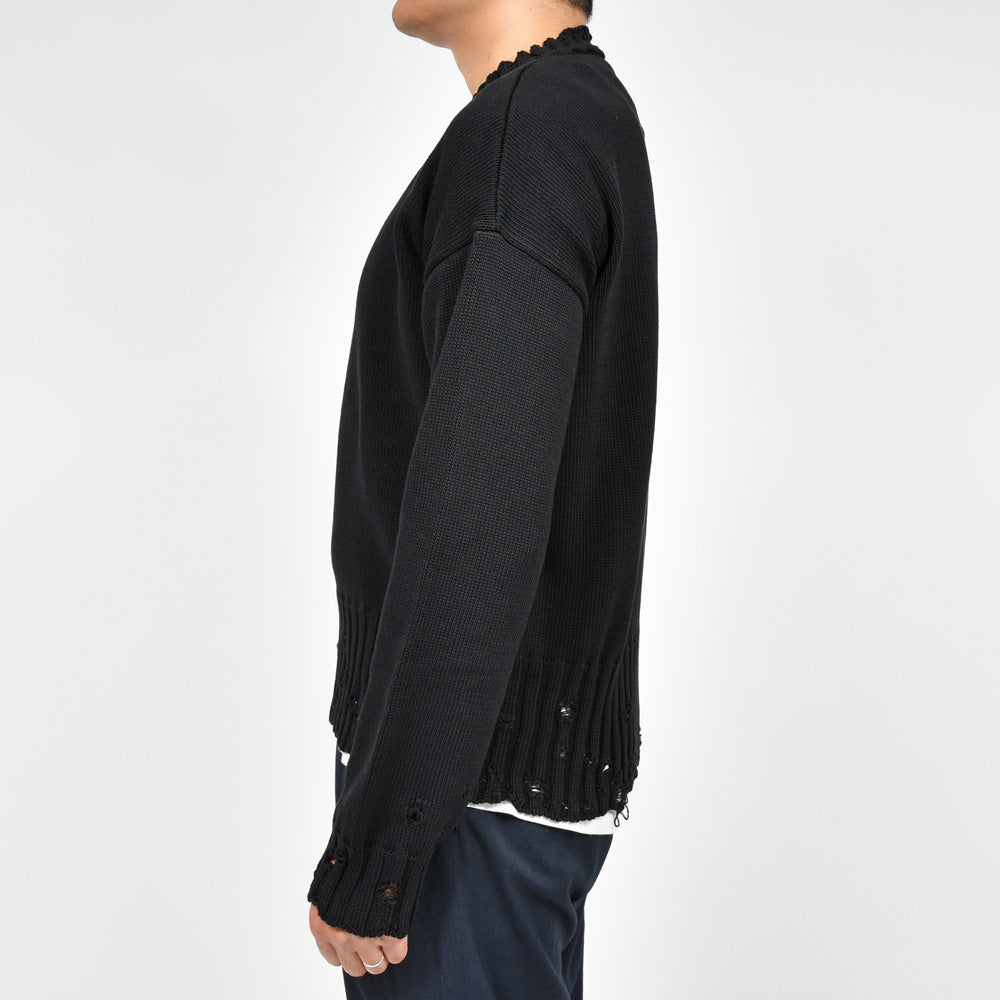 MARNI（マルニ） コットンダメージクルーネックニット GCMG0210A0 UFC652