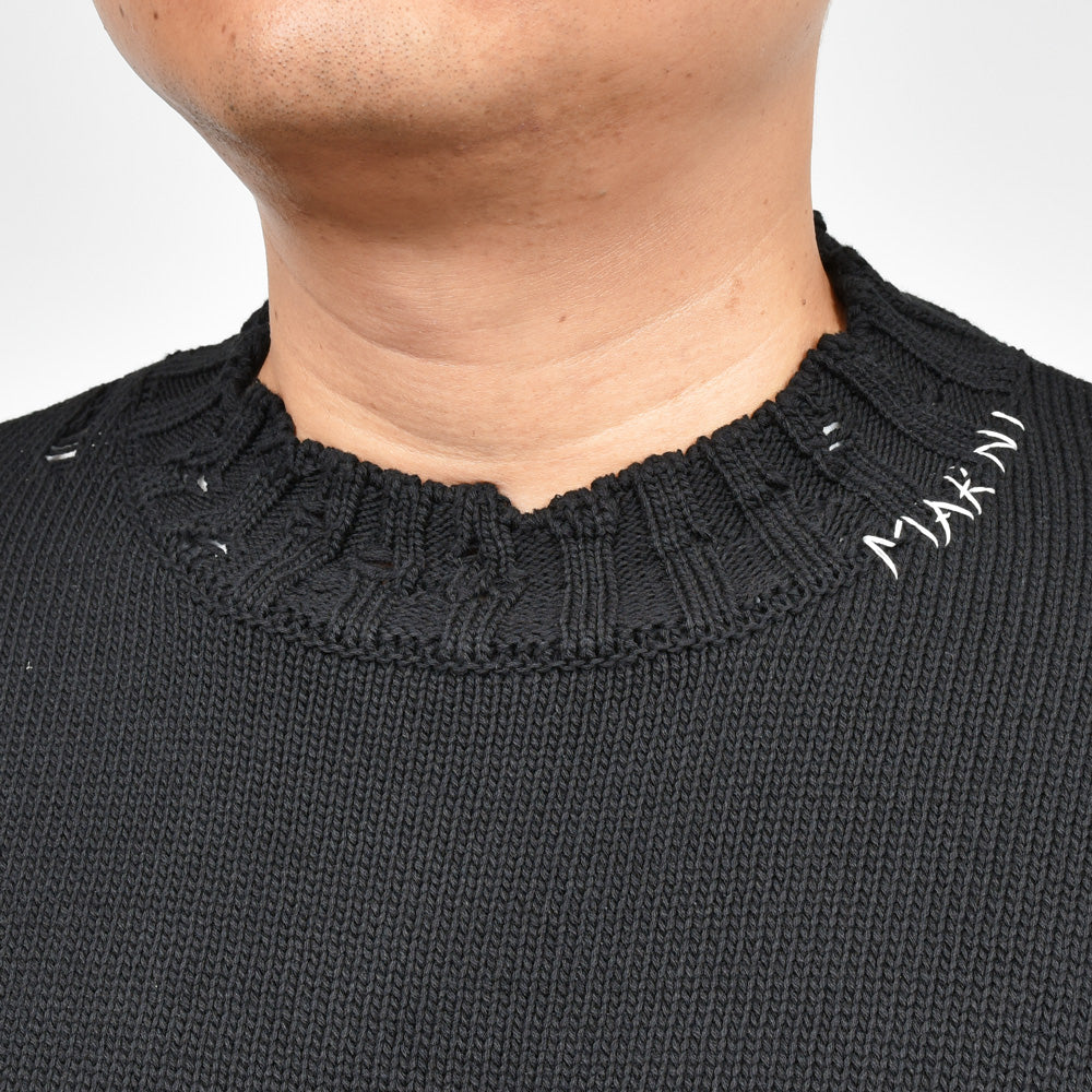 MARNI（マルニ） コットンダメージクルーネックニット GCMG0210A0 UFC652