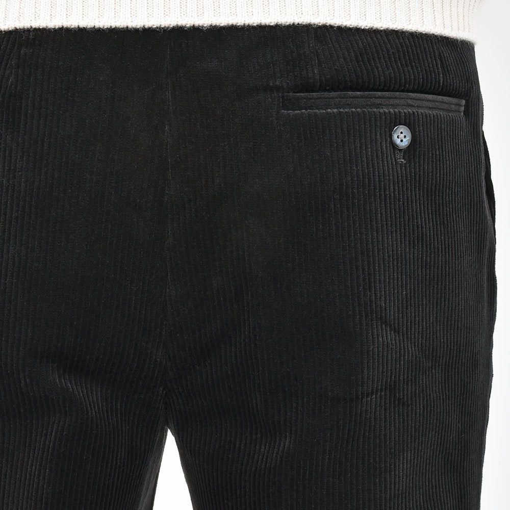 Fumiya Hirano THE TROUSERS フミヤヒラノトラウザーズ Brisbane Moss コットン コーデュロイ サイドアジャスター 2インプリーツ ドレスパンツ REGENT