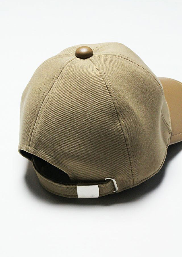 ウノピゥウノウグァーレトレ / 113 POLO CAP / BULKY TWILL/SYNTHETIC LEATHER/MRG555-POE474