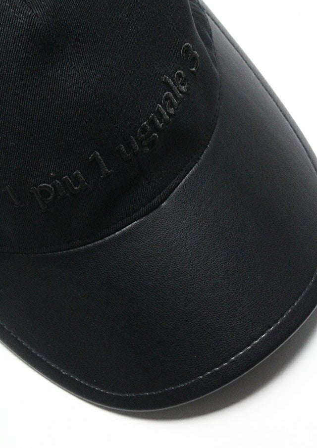 ウノピゥウノウグァーレトレ / 113 POLO CAP / BULKY TWILL/SYNTHETIC LEATHER/MRG555-POE474