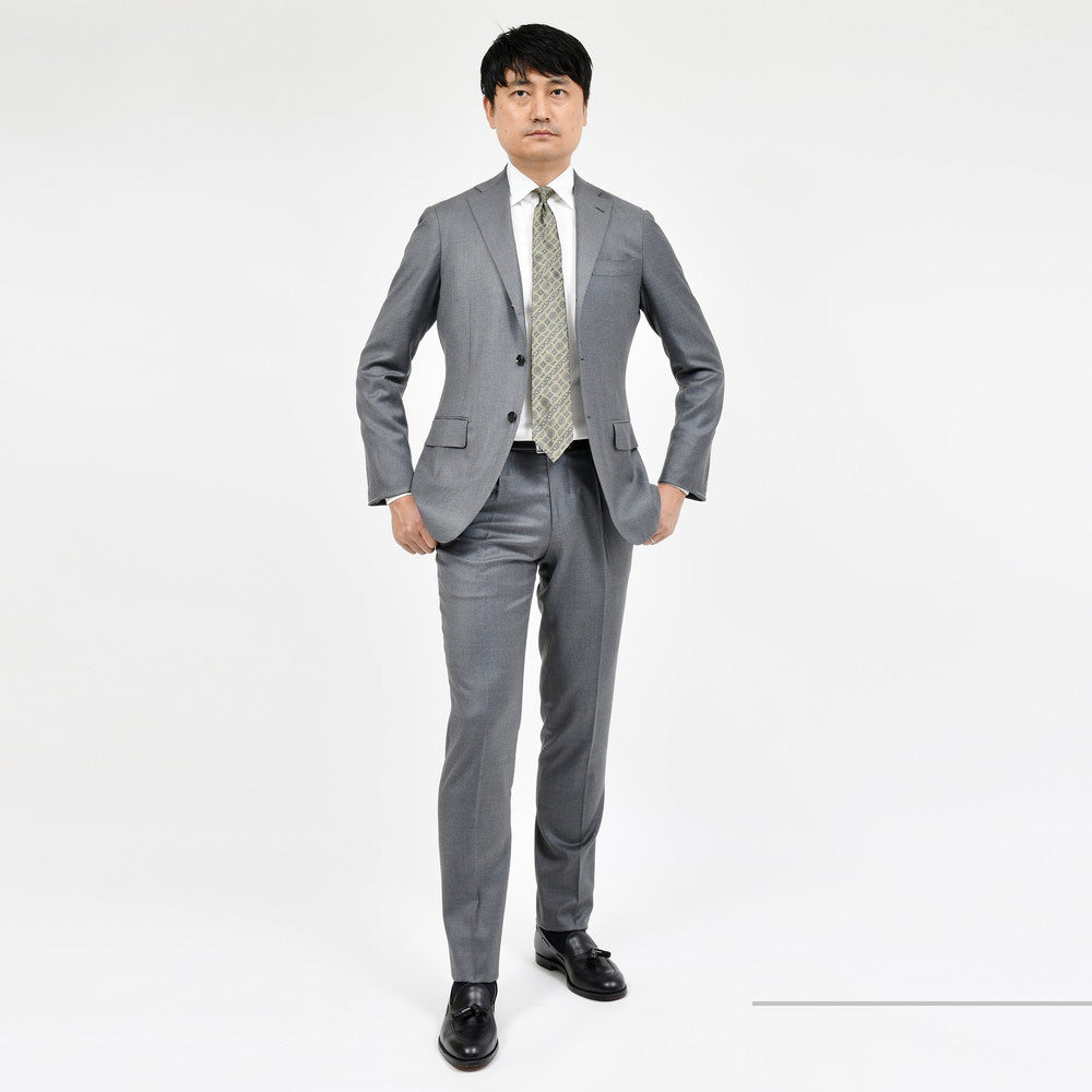 guji（グジ） SUPER130'sウール3B1プリーツスーツ (MADE BY RING JACKET / LoroPianaファブリック使用)【オールシーズン】