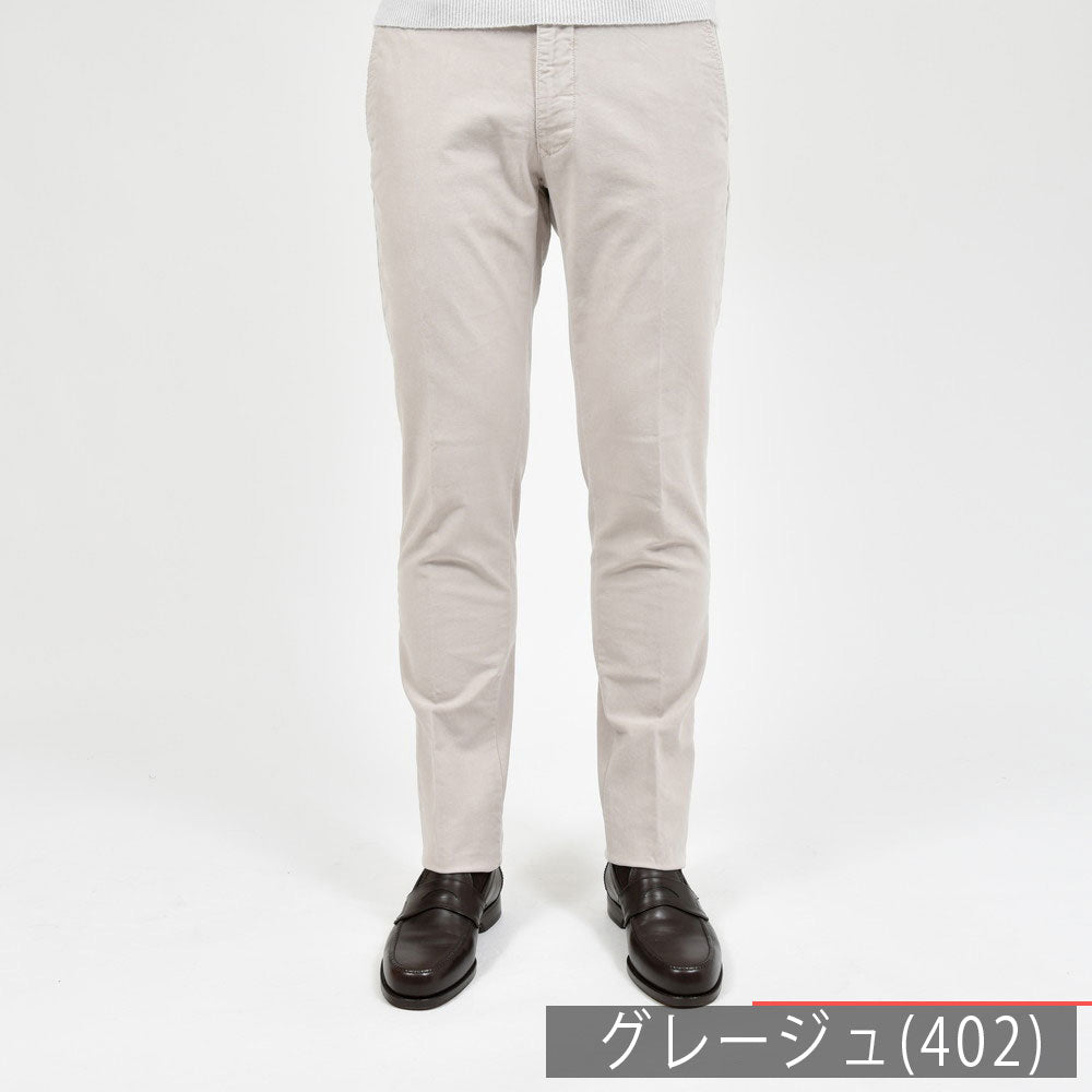 INCOTEX SLACKS（インコテックス スラックス） SLIM FIT ガーメントダイオーガニックコットンストレッチチノテーパードパンツ 18S100-4611D/21562/21563
