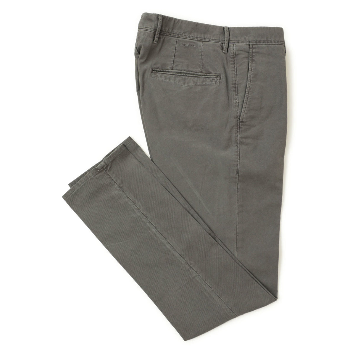 インコテックス / コットン オーガニック ウォッシュド パンツ  / SLIM FIT SLACKS / 18S100 / 4611D / チャコールグレー