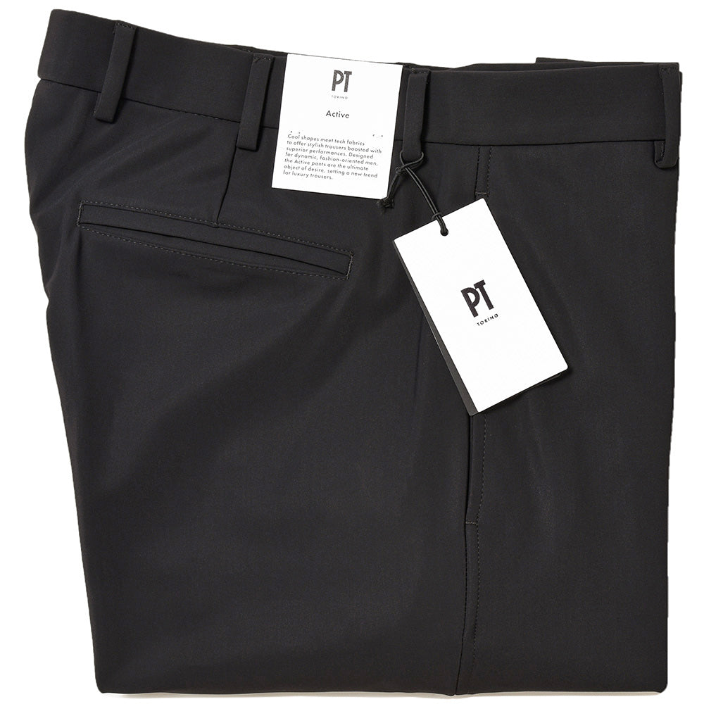 PT TORINO ピーティー トリノ Active ナイロン ストレッチ 裾ジップ ノープリーツ パンツ EPSILON ZIP/EJ01