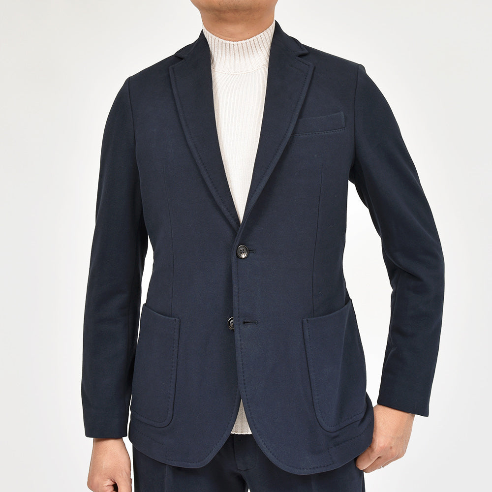CIRCOLO 1901 チルコロ1901 コットン ストレッチ カシミヤタッチジャージー セットアップ対応 シングル2Bジャケット