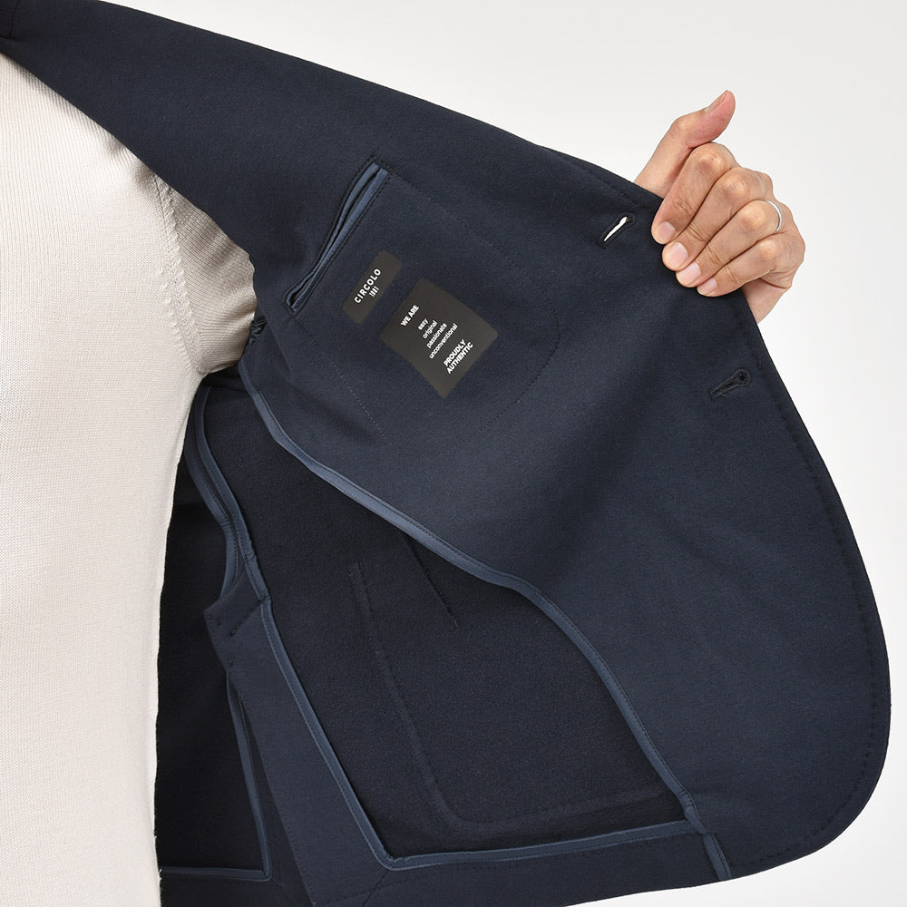 CIRCOLO 1901 チルコロ1901 コットン ストレッチ カシミヤタッチジャージー セットアップ対応 シングル2Bジャケット