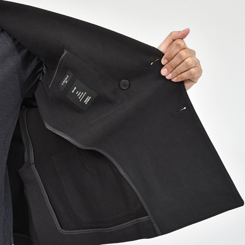 CIRCOLO 1901 チルコロ1901 コットン ストレッチ カシミヤタッチジャージー メタルボタン セットアップ対応 ダブル6Bジャケット