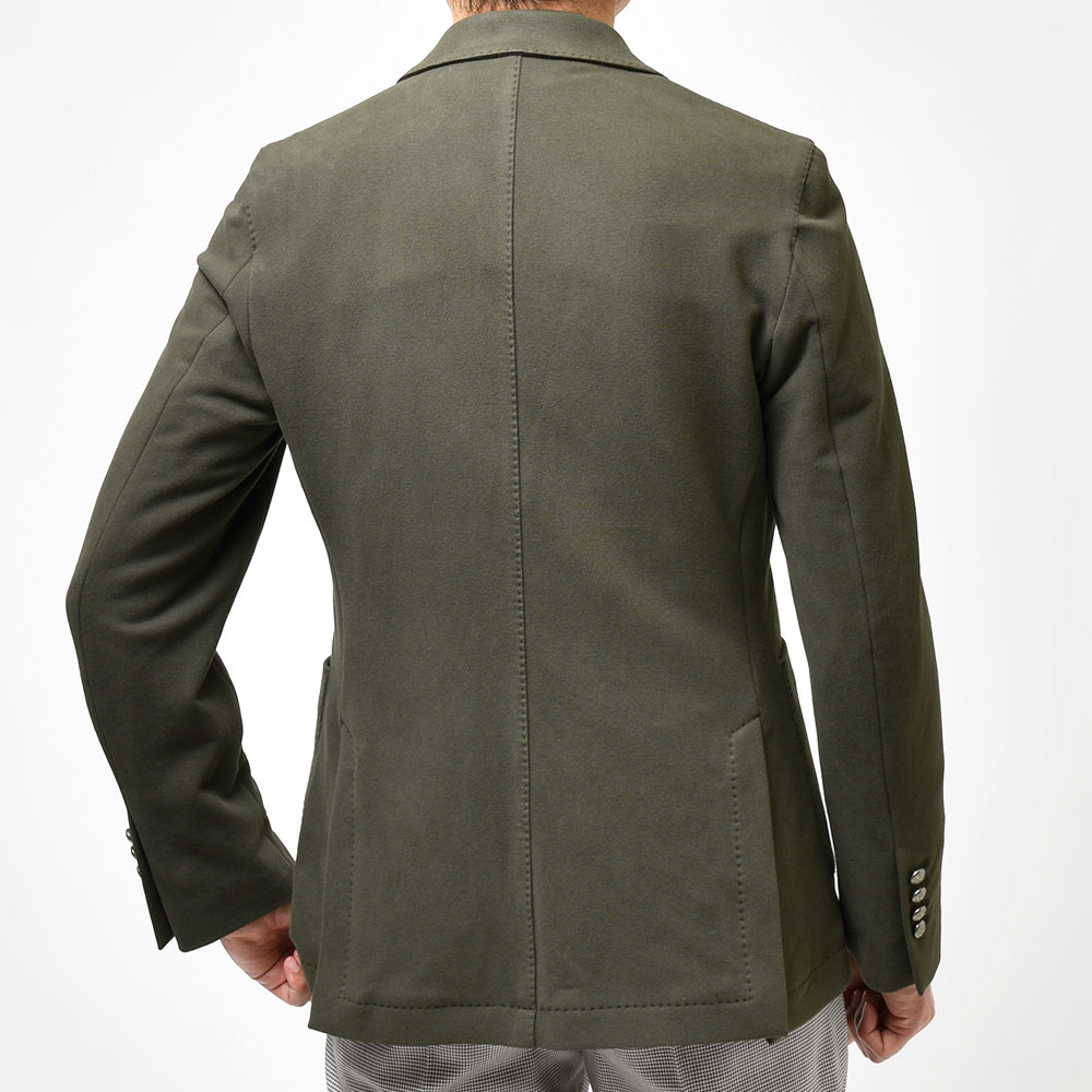 CIRCOLO 1901 チルコロ1901 コットン ストレッチ カシミヤタッチジャージー メタルボタン セットアップ対応 ダブル6Bジャケット