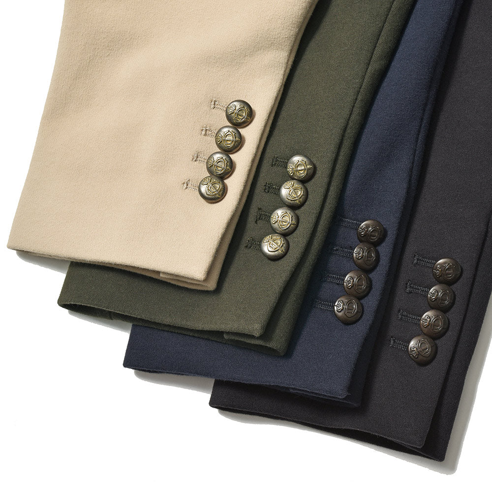 CIRCOLO 1901 チルコロ1901 コットン ストレッチ カシミヤタッチジャージー メタルボタン セットアップ対応 ダブル6Bジャケット