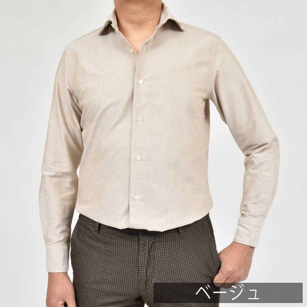 Giannetto（ジャンネット） コットンピンオックスセミワイドカラーシャツ VINCI FIT/146600V81