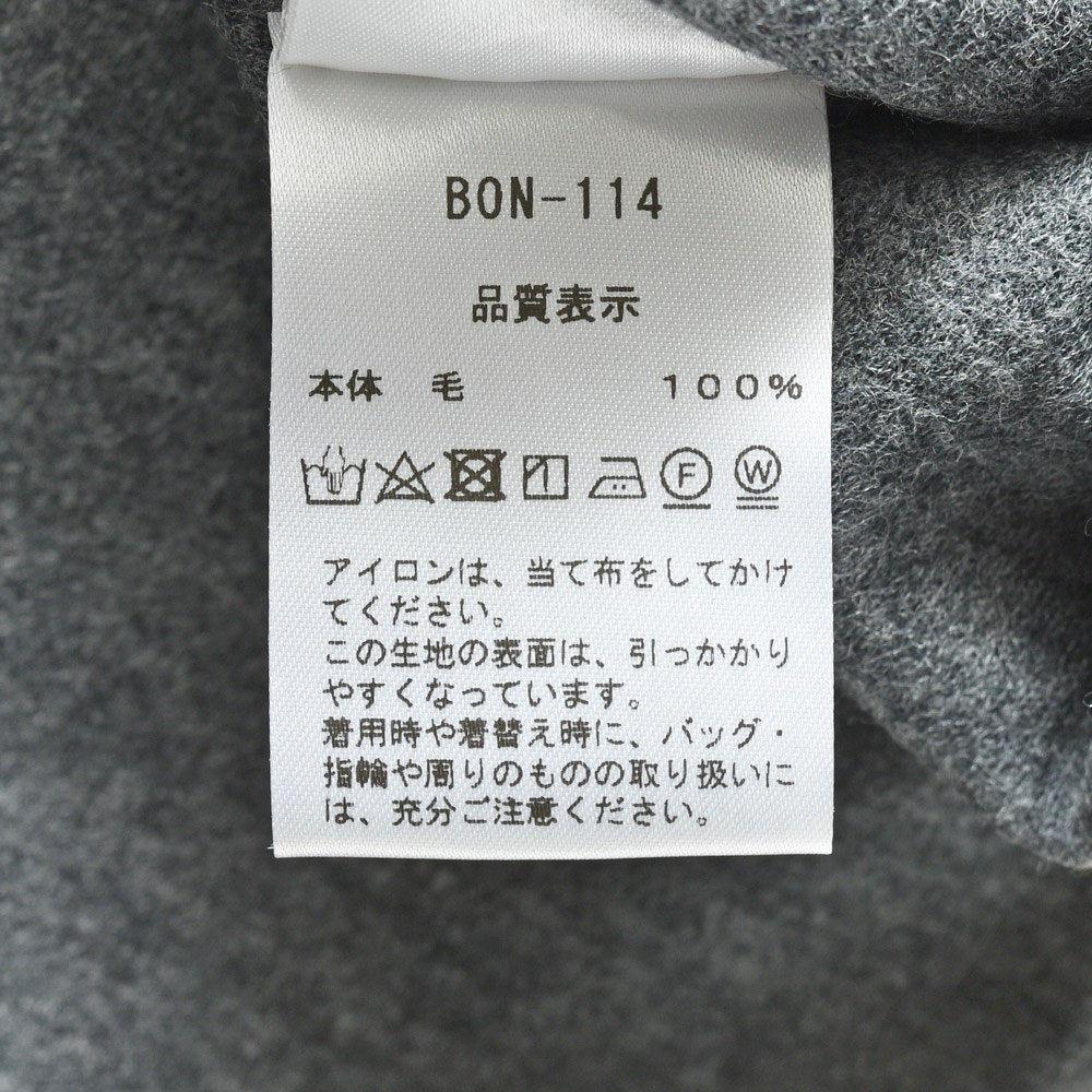 Bonfil（ボンフィル） ウールフランネルジャージレギュラーカラーシャツ BON-14