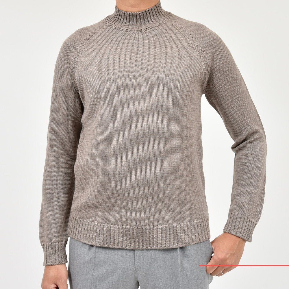 ZANONE（ザノーネ） 5ゲージウールモックネックニット LUPO RAG/SLIM FIT/810128/ZR229/25427