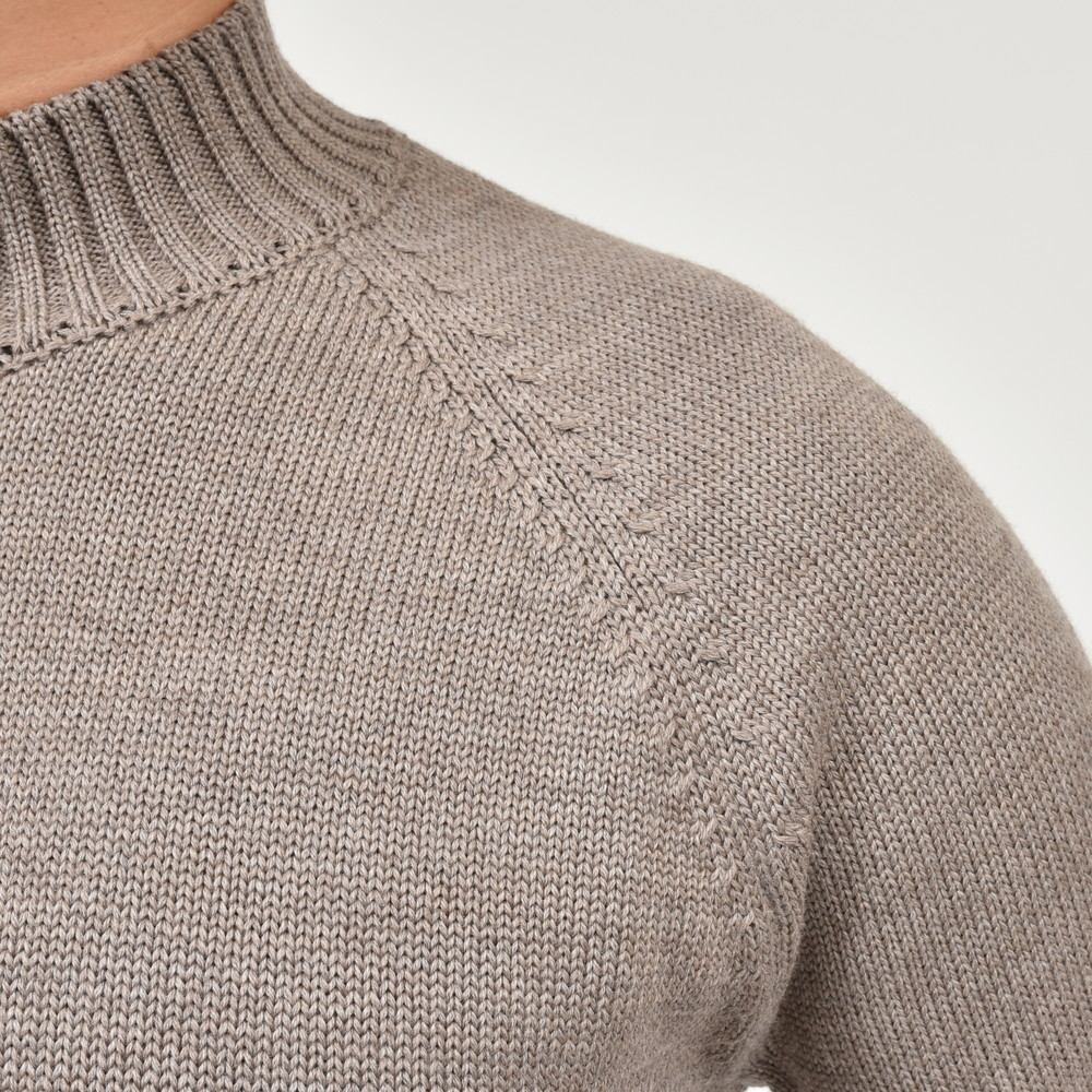 ZANONE（ザノーネ） 5ゲージウールモックネックニット LUPO RAG/SLIM FIT/810128/ZR229/25427