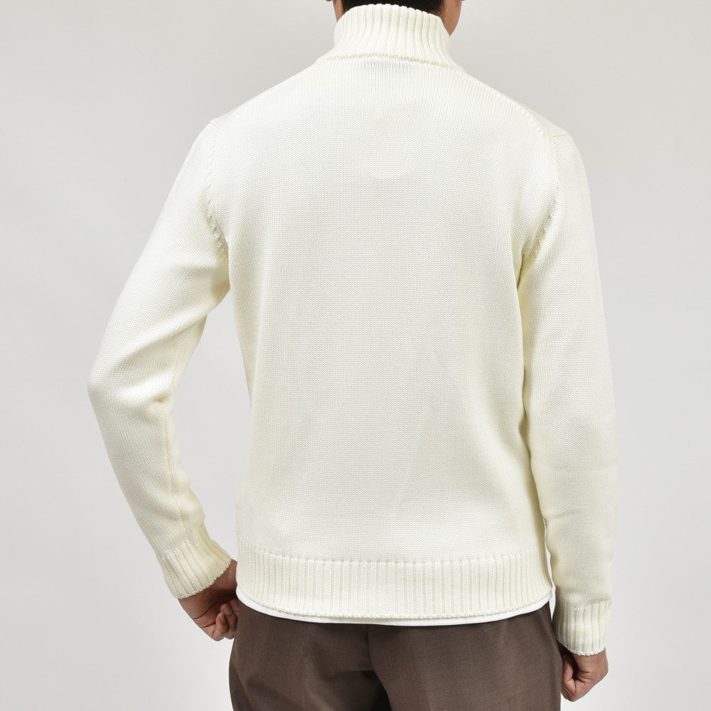 ZANONE（ザノーネ） 5ゲージウールスタンドカラーニットカーディガン CHIOTO/SLIM FIT/810100/ZR229/25601
