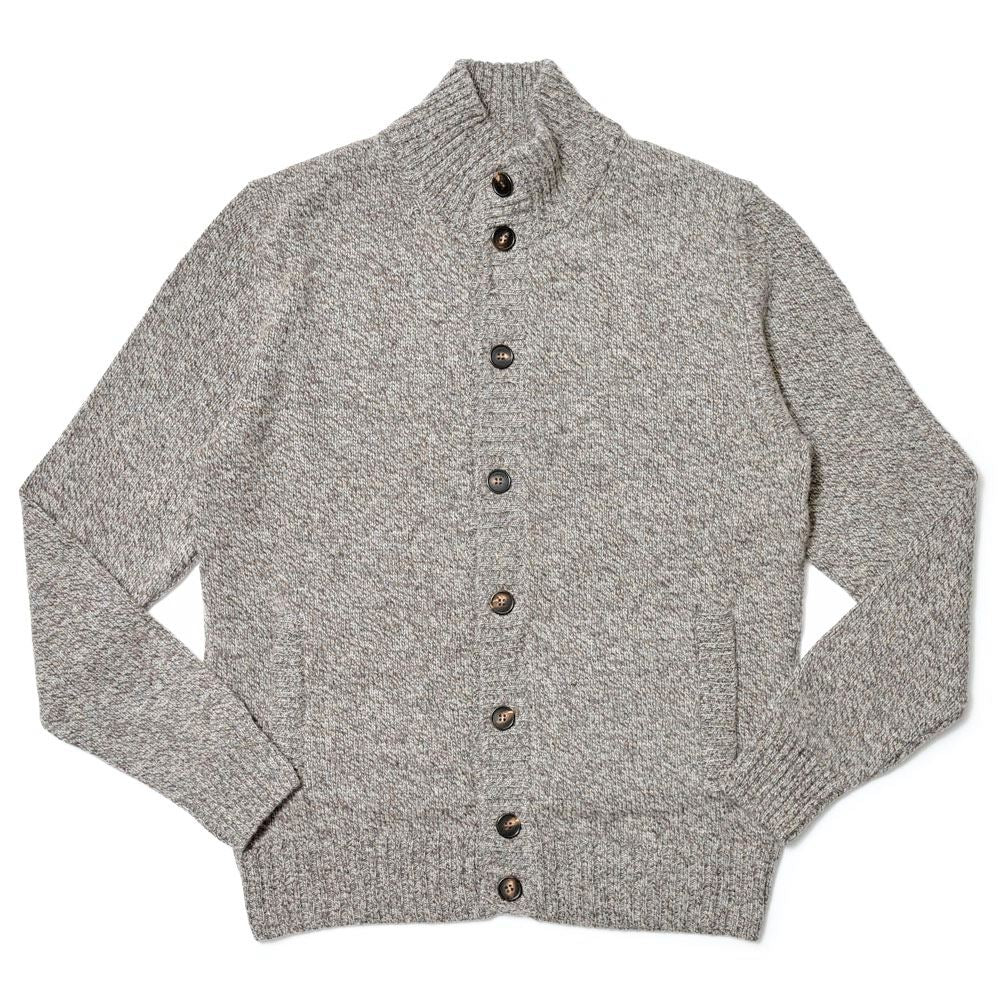 ZANONE（ザノーネ） ウールメランジスタンドカラーニットカーディガン CHIOTO/SLIM FIT/810100/ZN233
