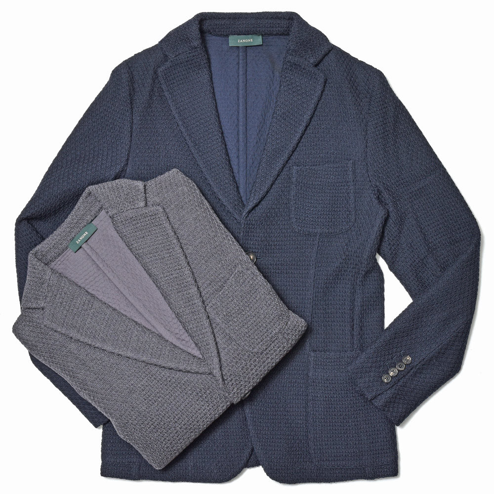 ZANONE（ザノーネ） ボンディングジャガードニットブレザージャケット BLAZER/SLIM FIT/810161/ZN243/26700