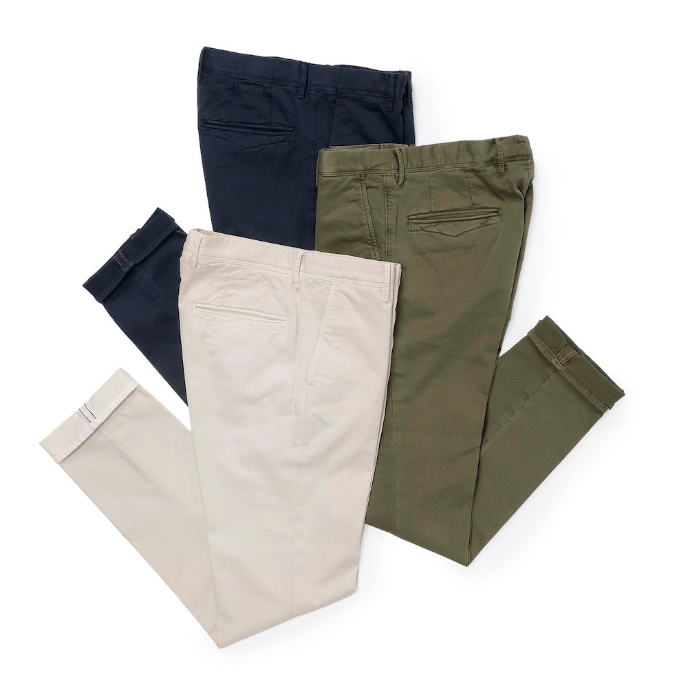 インコテックス / ストレッチ サテンスウェット ノープリーツ パンツ/INCOTEX SLACKS/SLIM FIT/18S100 4697A