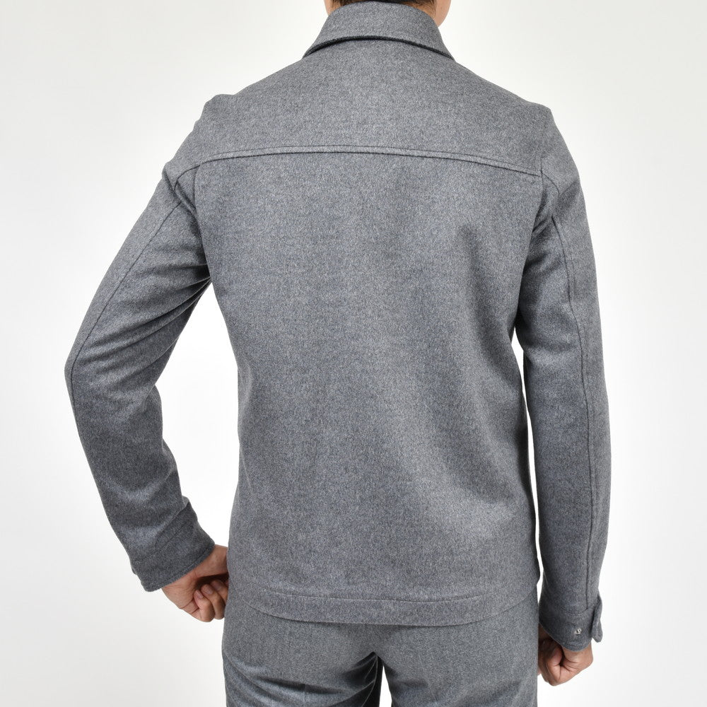 HERNO（ヘルノ） ウールカシミアフランネルシャツブルゾン GI000312U-33318