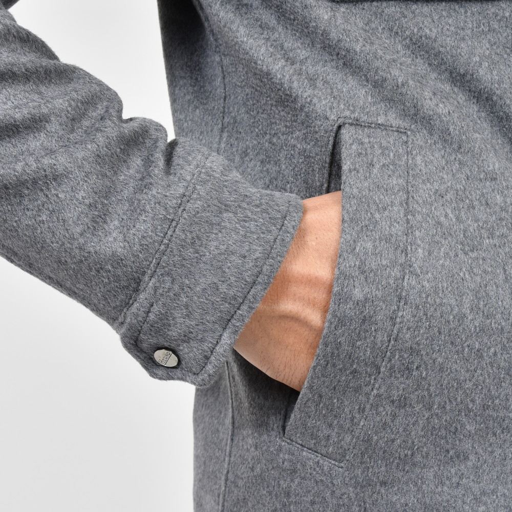 HERNO（ヘルノ） ウールカシミアフランネルシャツブルゾン GI000312U-33318