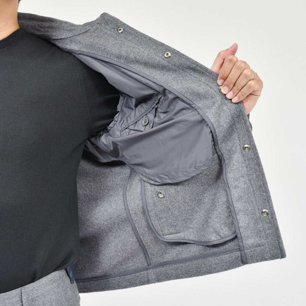 HERNO（ヘルノ） ウールカシミアフランネルシャツブルゾン GI000312U-33318
